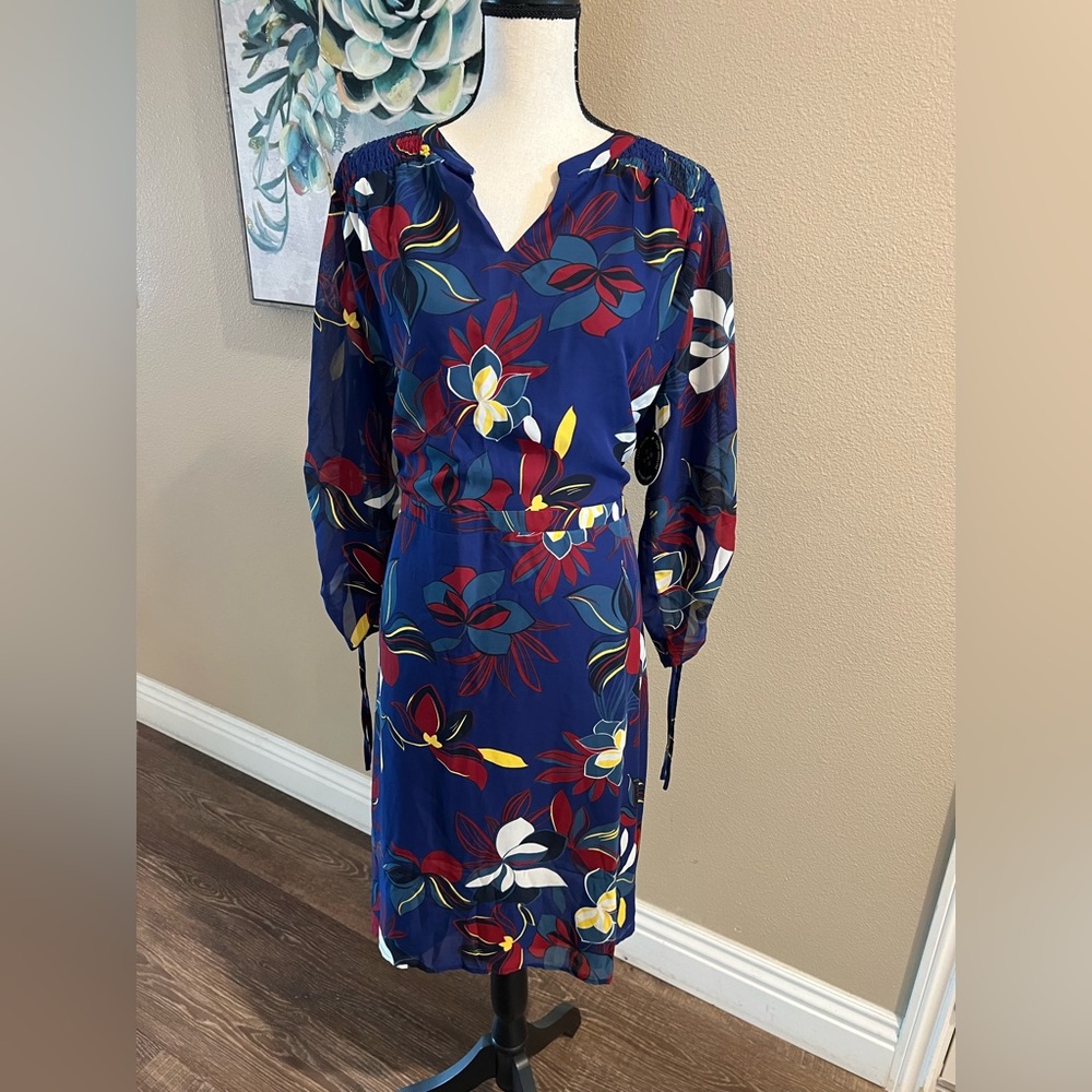 East Adeline by Dia & Co Printed Chiffon Dress